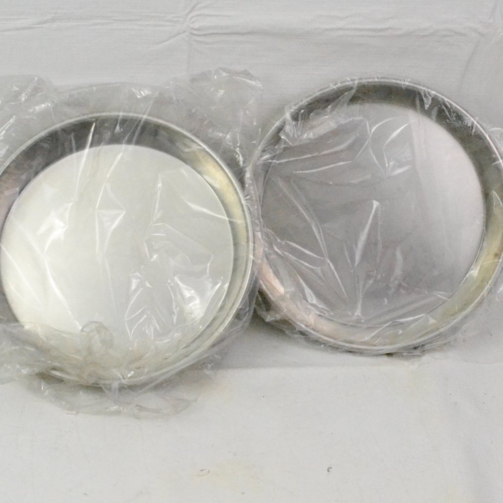 Set of 2 New Fat Daddio Aluminum Baking Pans Round 8" x 1 3/4"